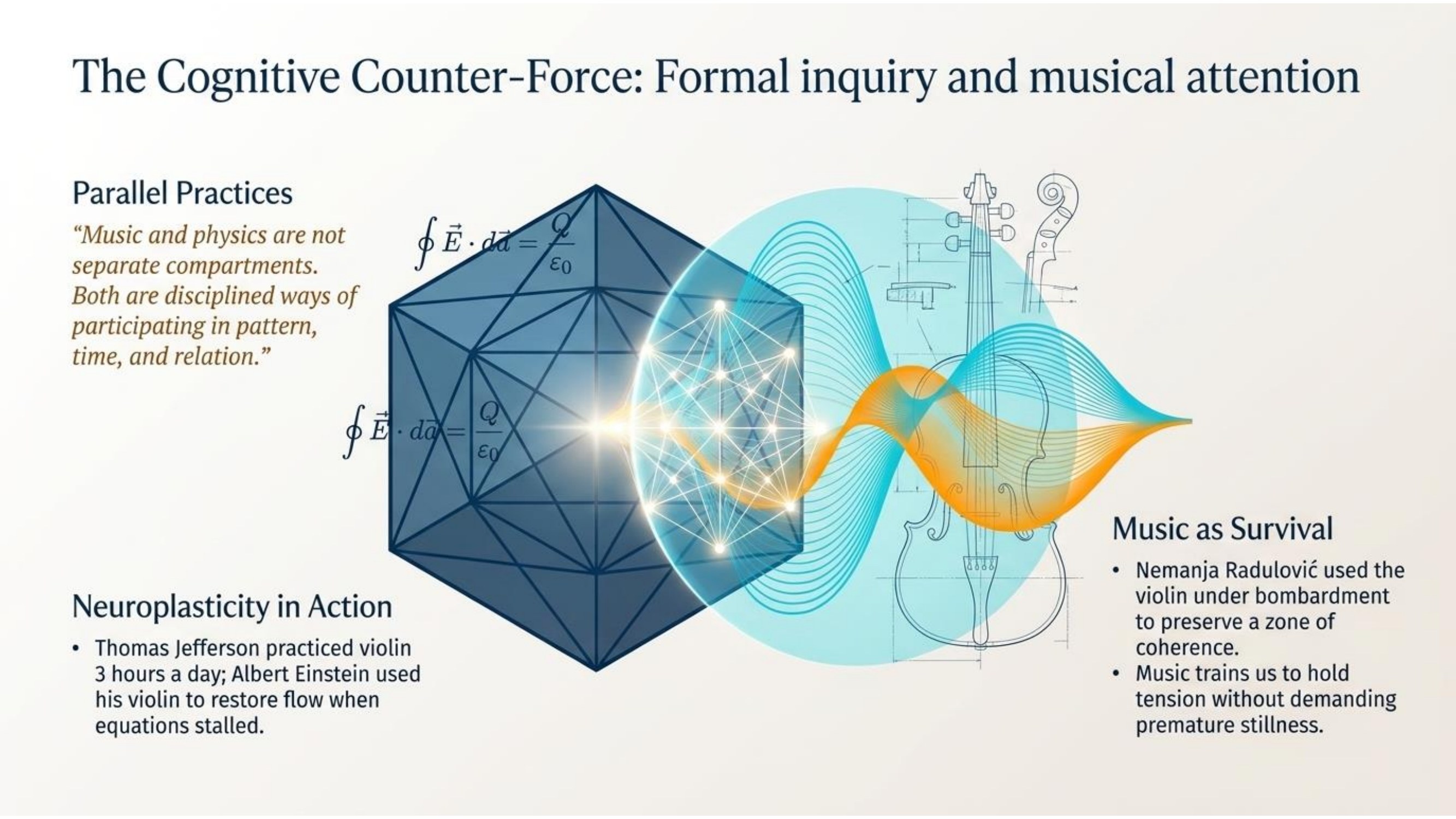 Plate on formal inquiry and musical attention as parallel practices