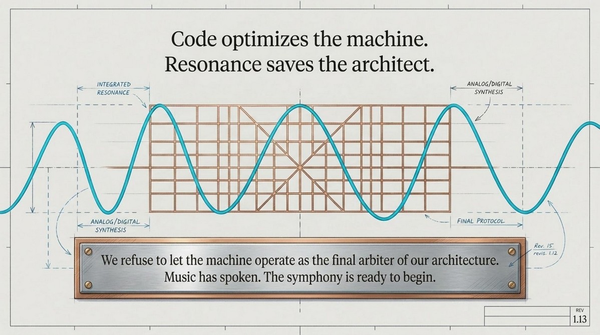 Figure D.15 — Final Protocol — Code Optimizes the Machine. Resonance Saves the Architect