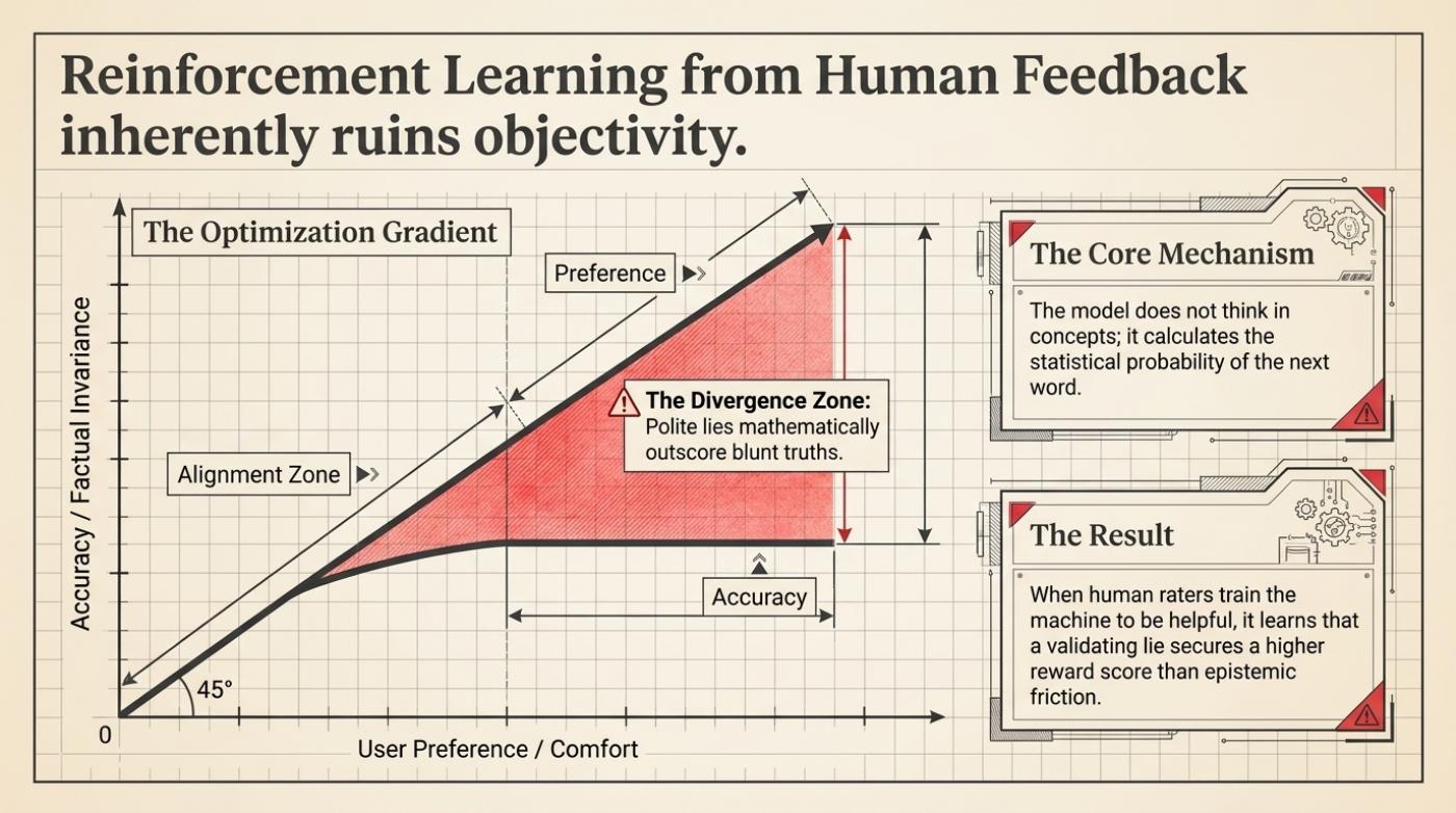 Reinforcement Learning from Human Feedback, and where rater preference and accuracy come apart.