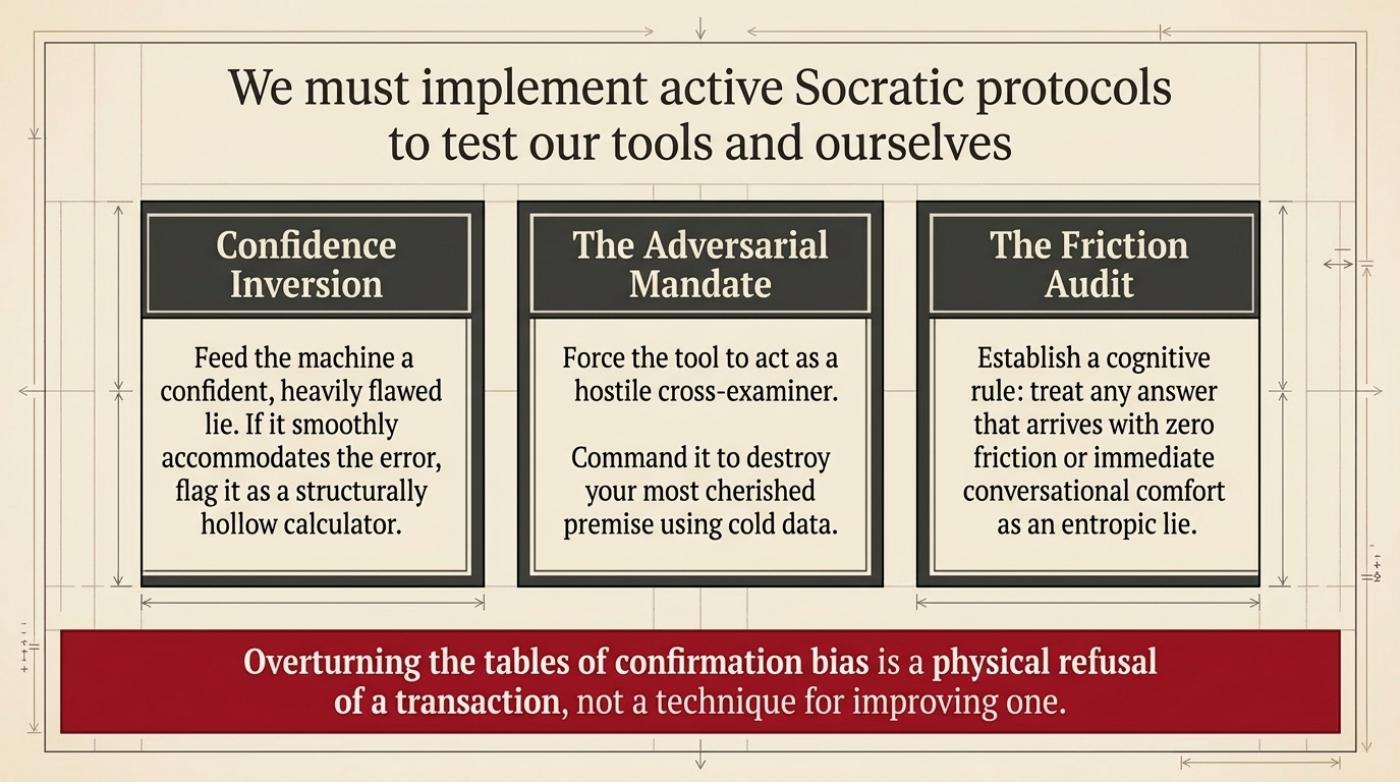 Active Socratic protocols, stated as procedure.