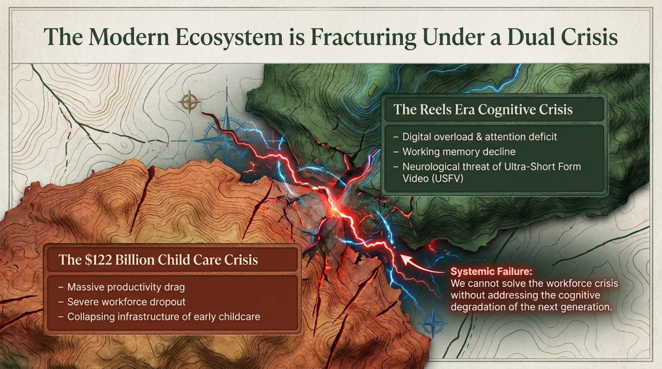 Slide 2: The dual crisis