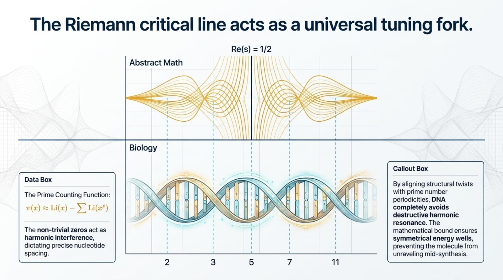 The Riemann critical line as universal tuning fork