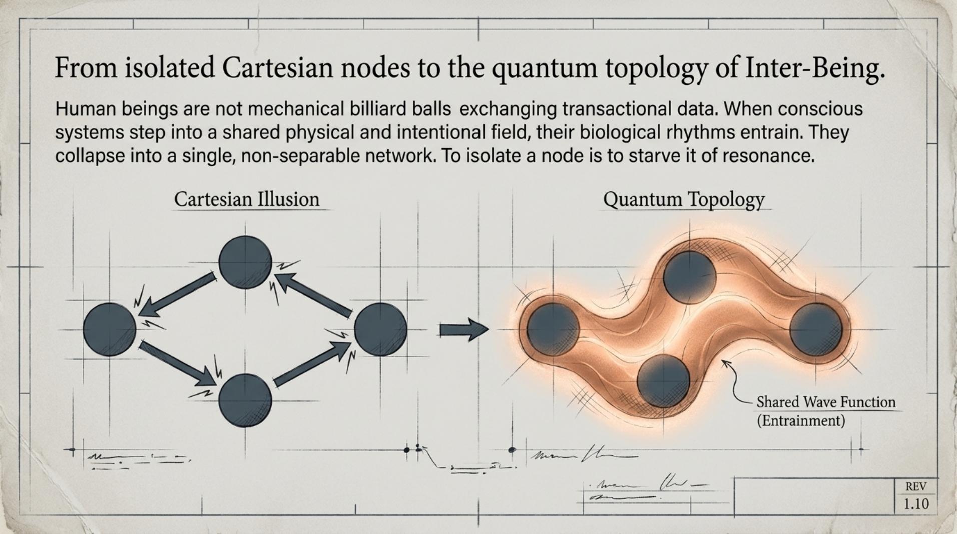 From Cartesian Nodes to the Quantum Topology of Inter-Being